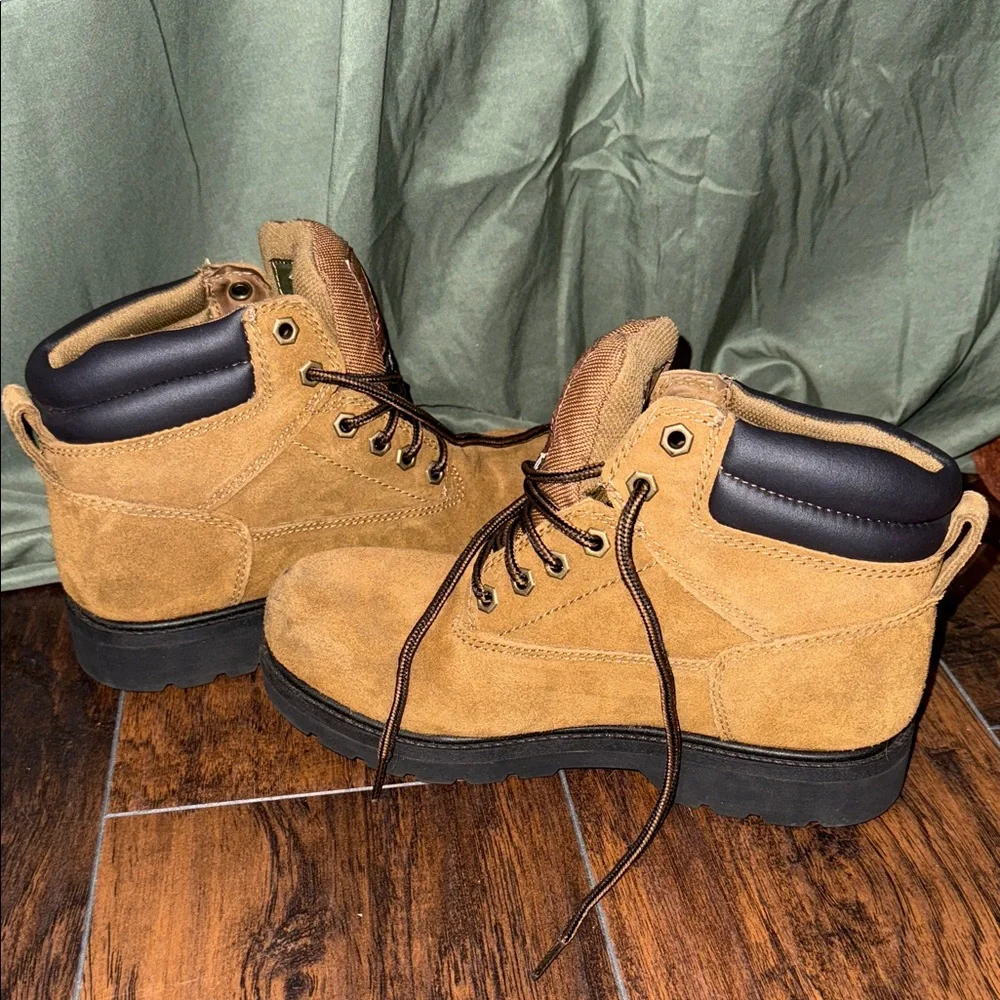 Men's Brahma Waterproof Steel Toe Suede Brown Boots